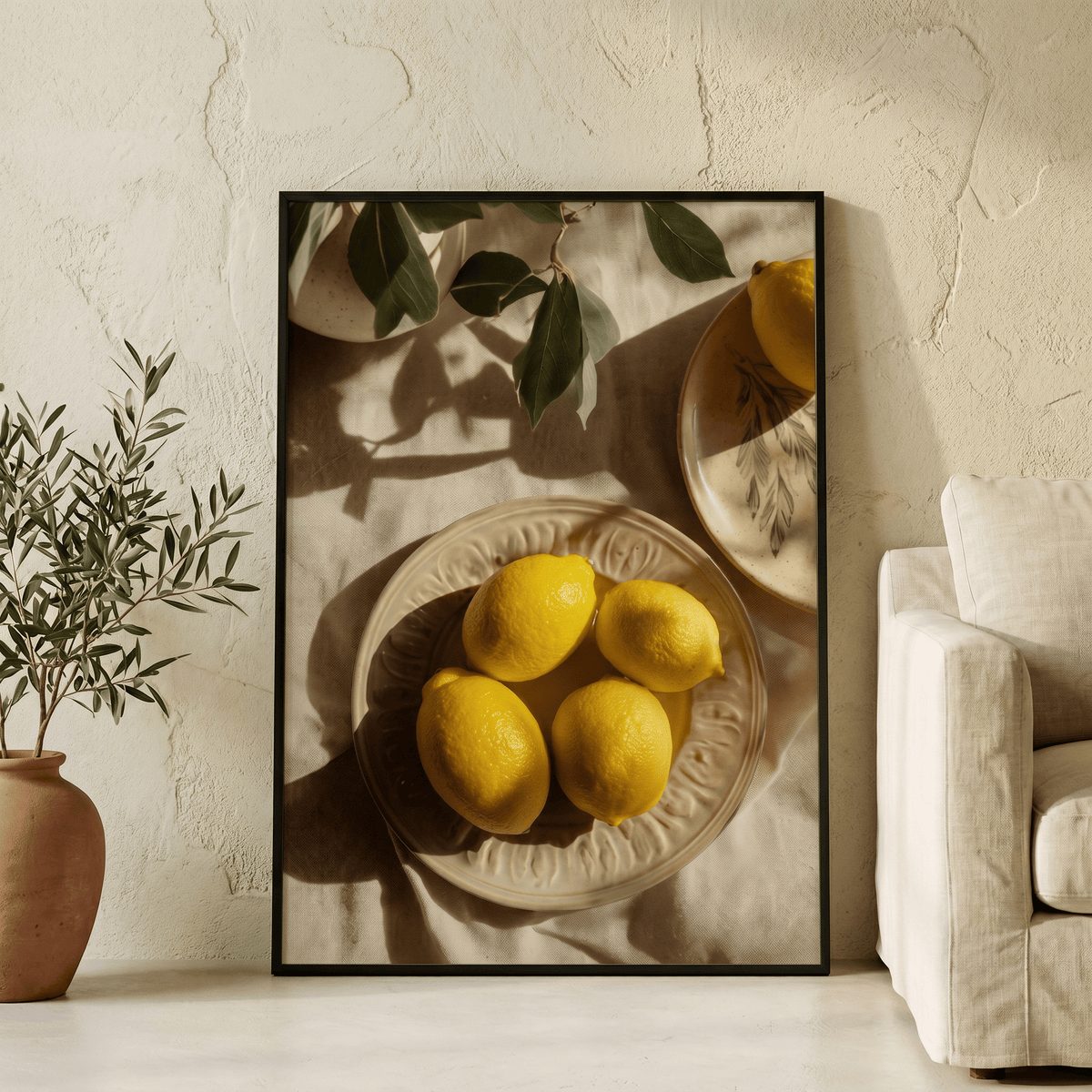 Affiche Coupelle de Citrons au Soleil