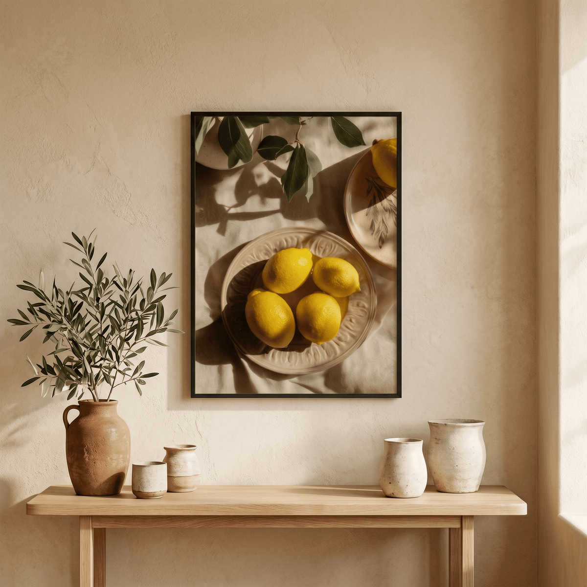 Affiche Coupelle de Citrons au Soleil