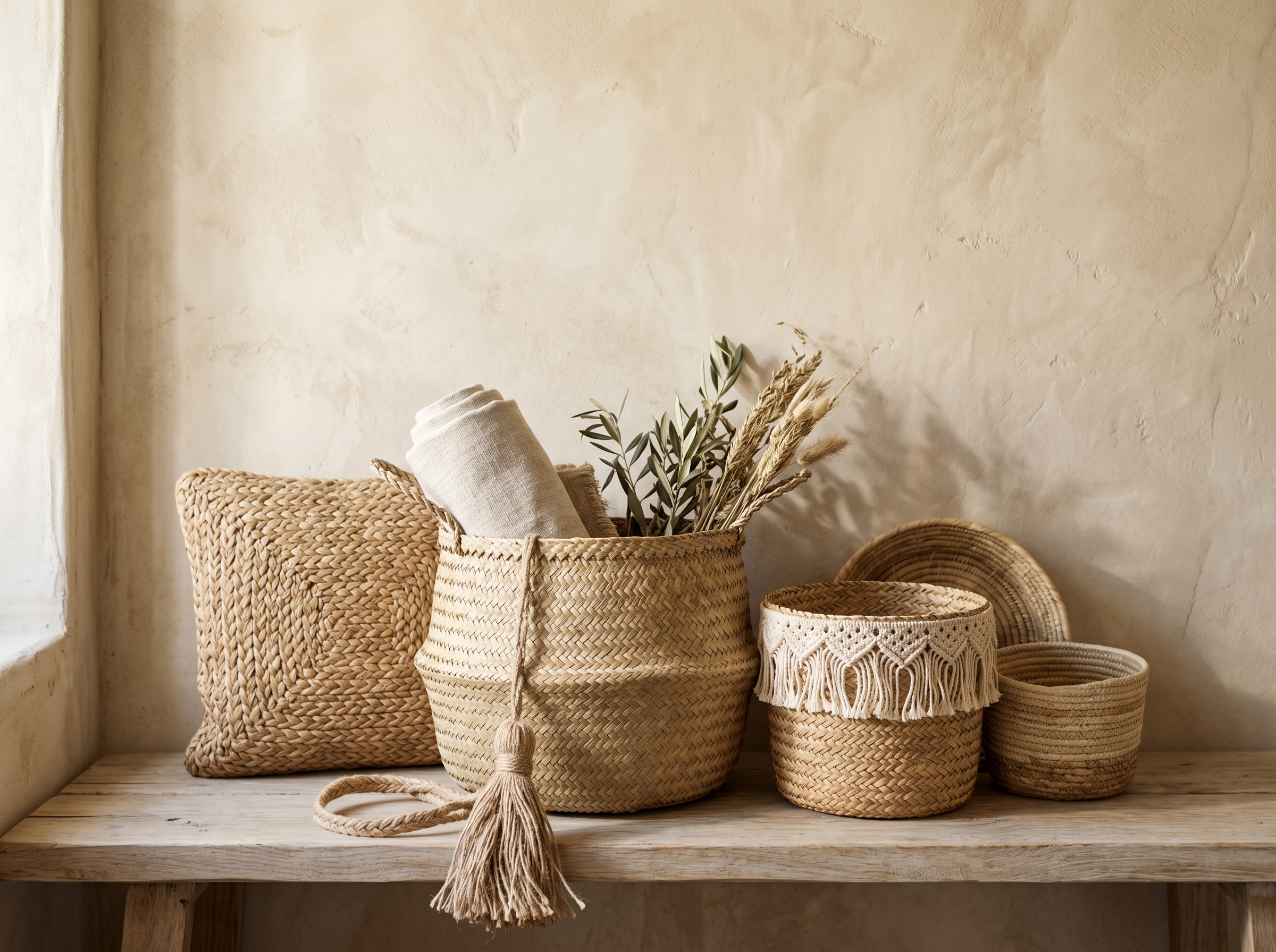 collection vannerie et fibres naturelles