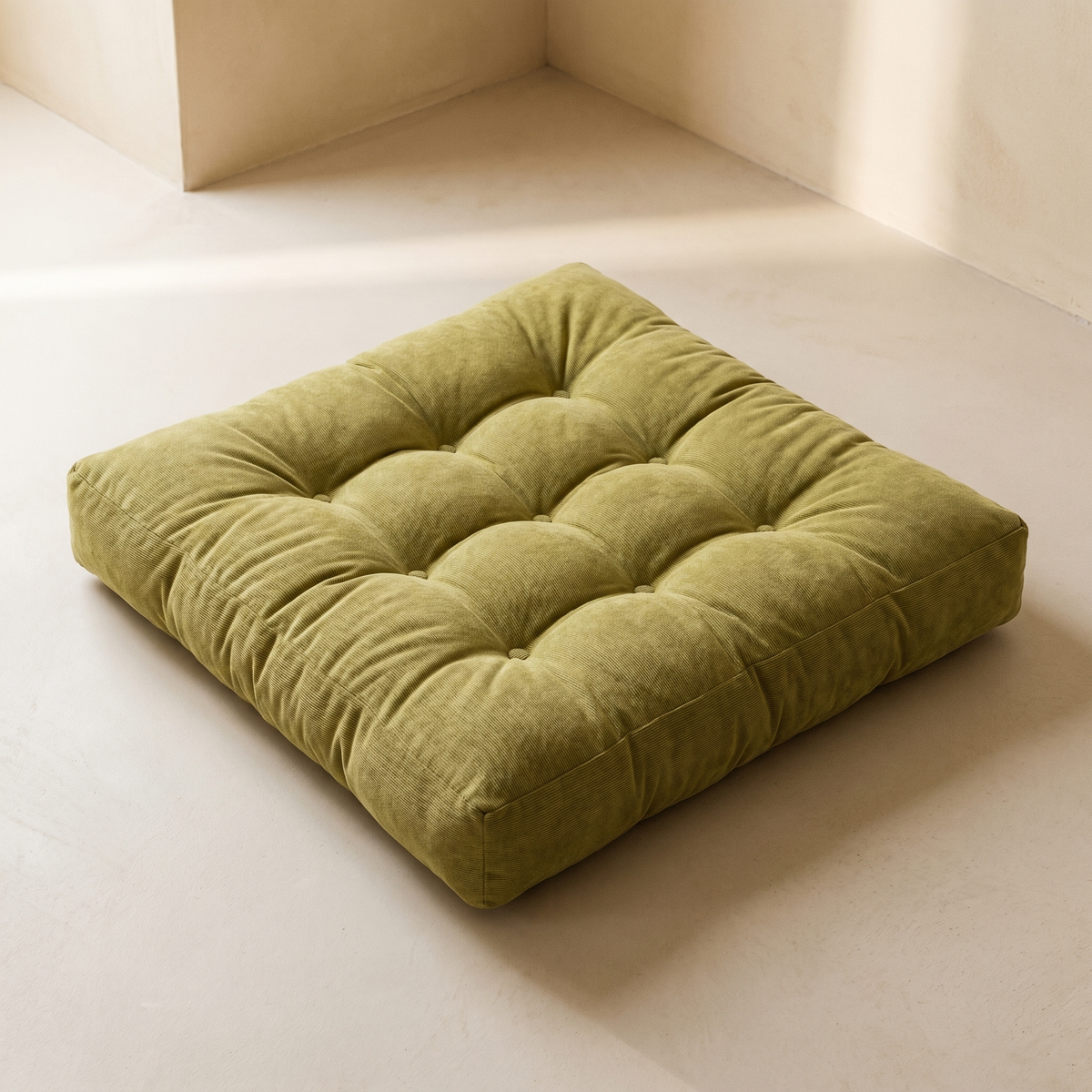 Coussin de Sol Carré Capitonné