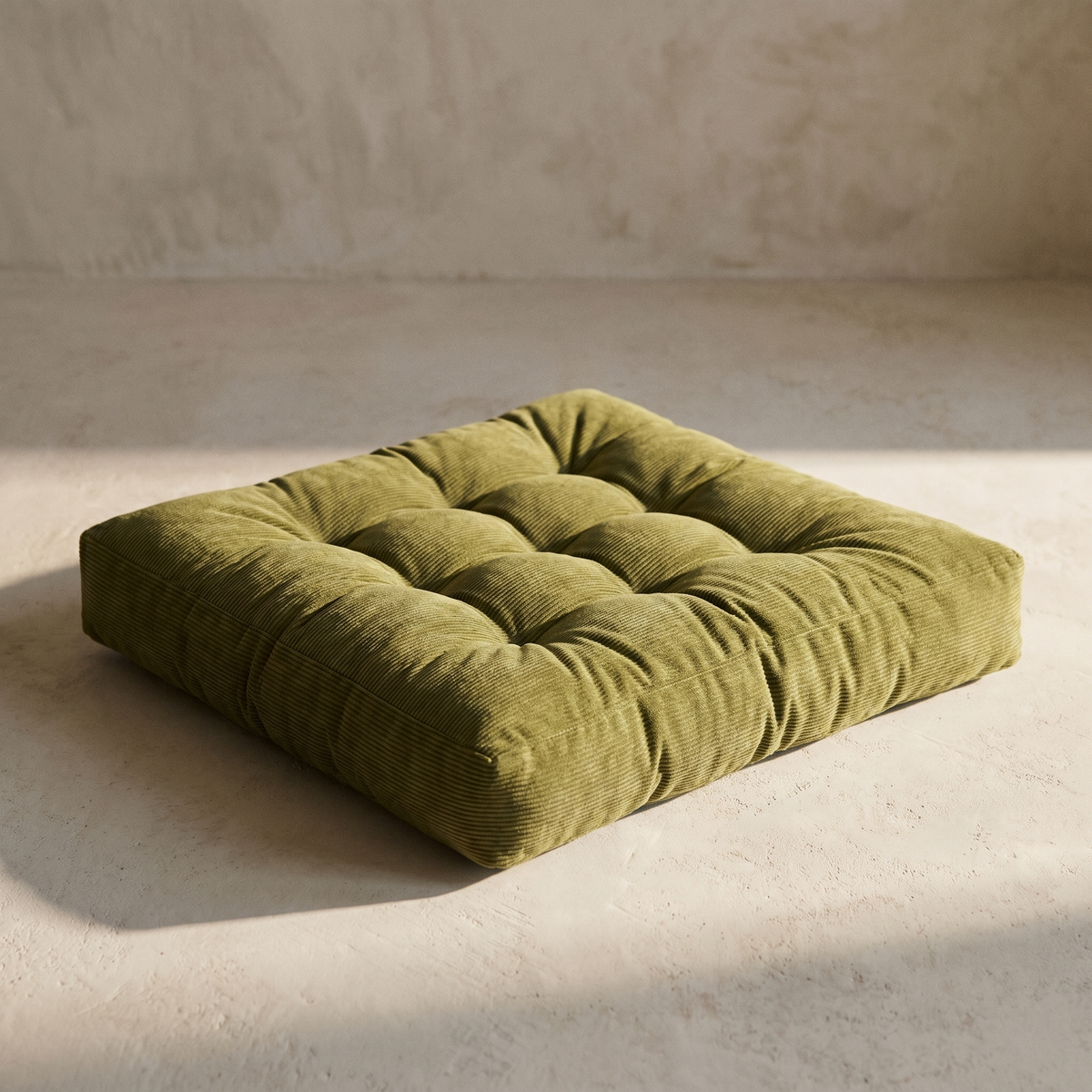 Coussin de Sol Carré Capitonné