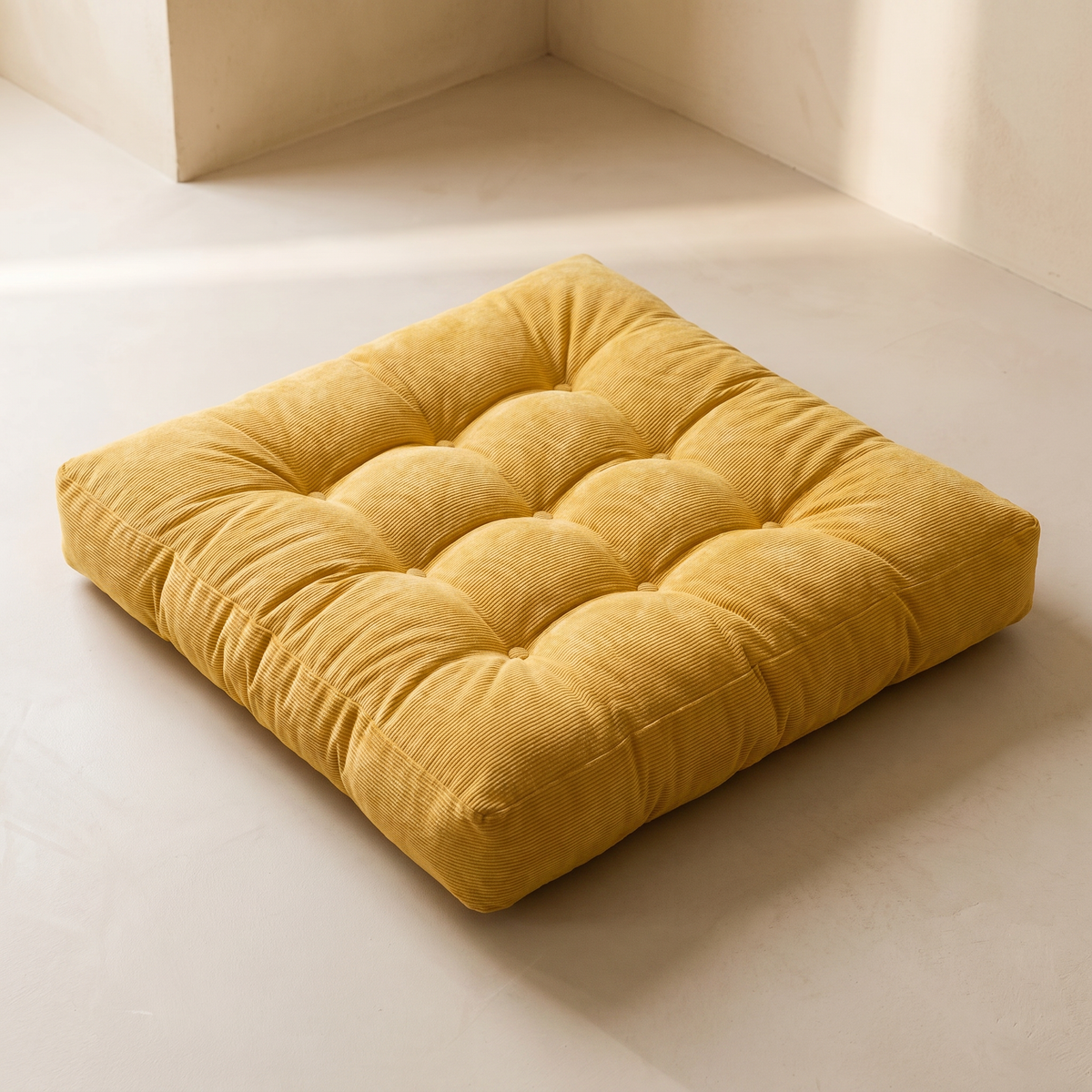 Coussin de Sol Carré Capitonné