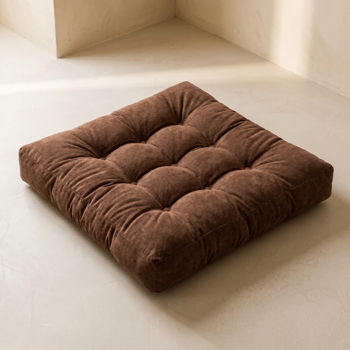 Coussin de Sol Carré Capitonné