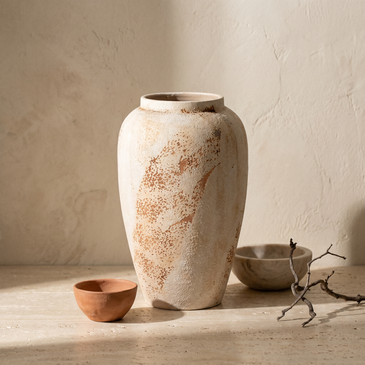 Vase en Céramique Mouchetée