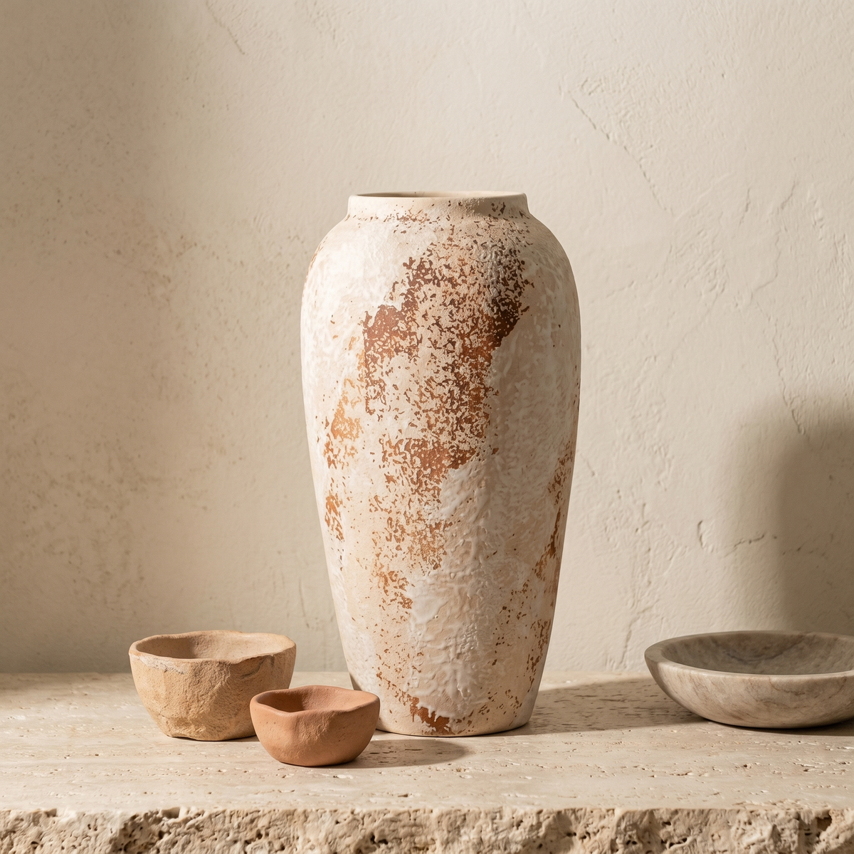 Vase en Céramique Mouchetée