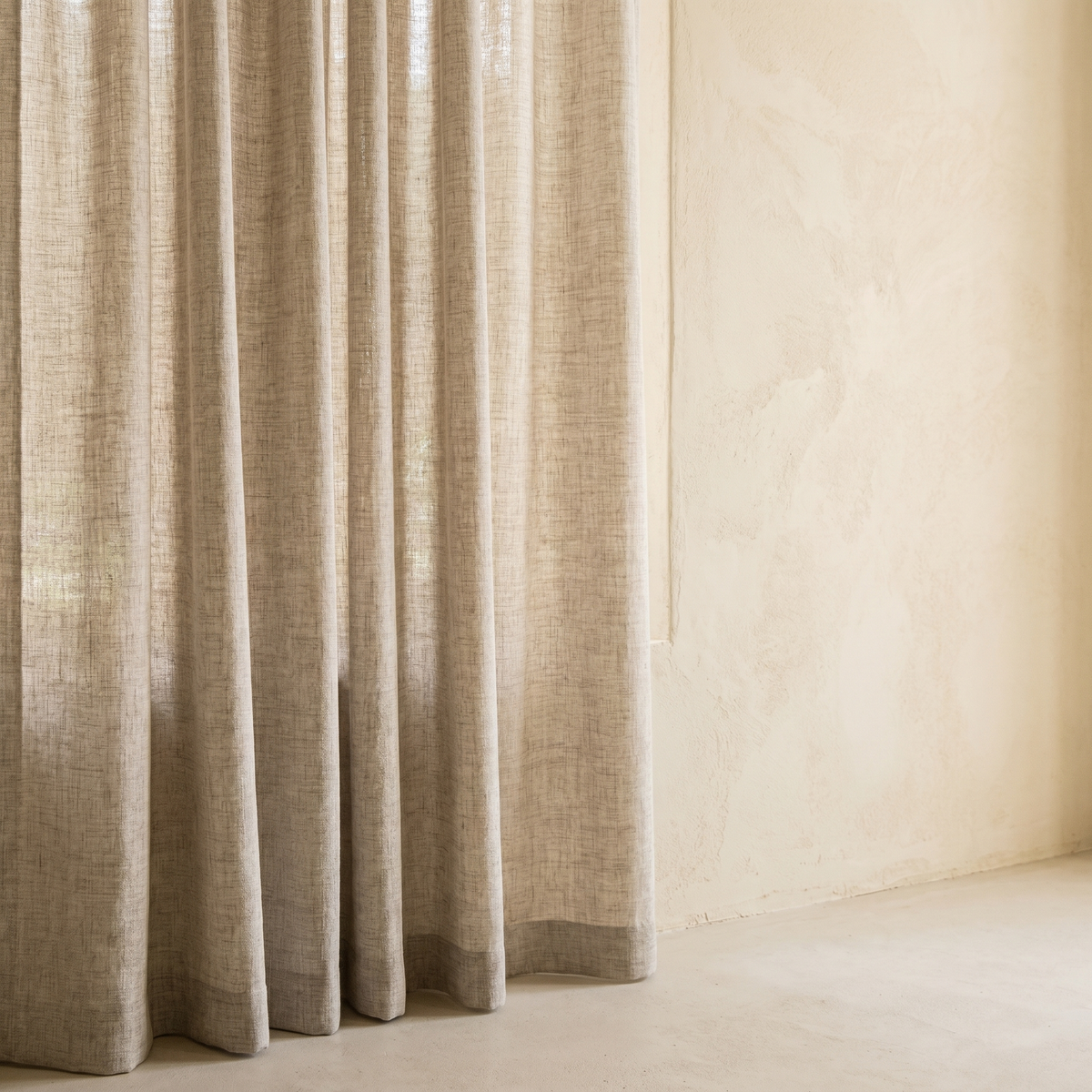 Rideau Voilage Semi Transparent Effet Lin