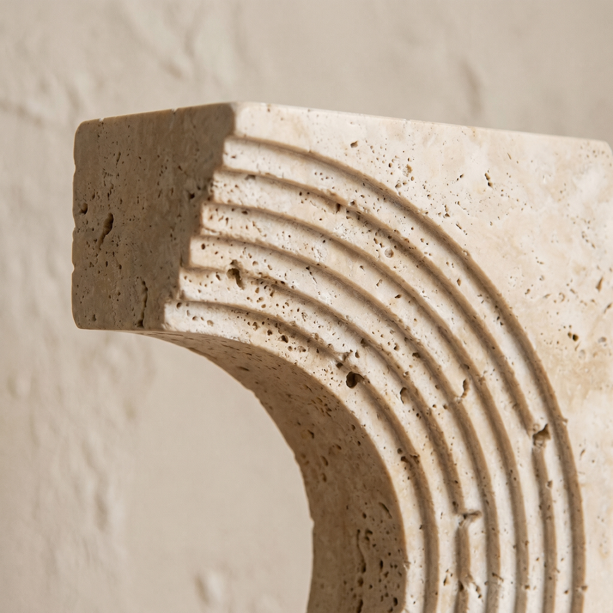 Sculpture Décorative Arche en Travertin