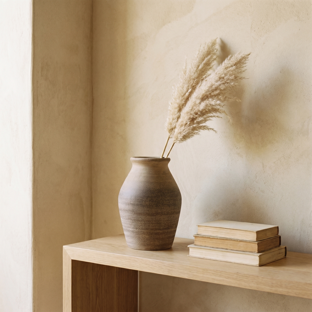 Vase Galbé en Terre Cuite