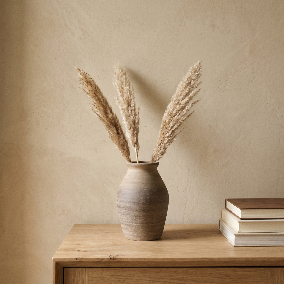 Vase Galbé en Terre Cuite