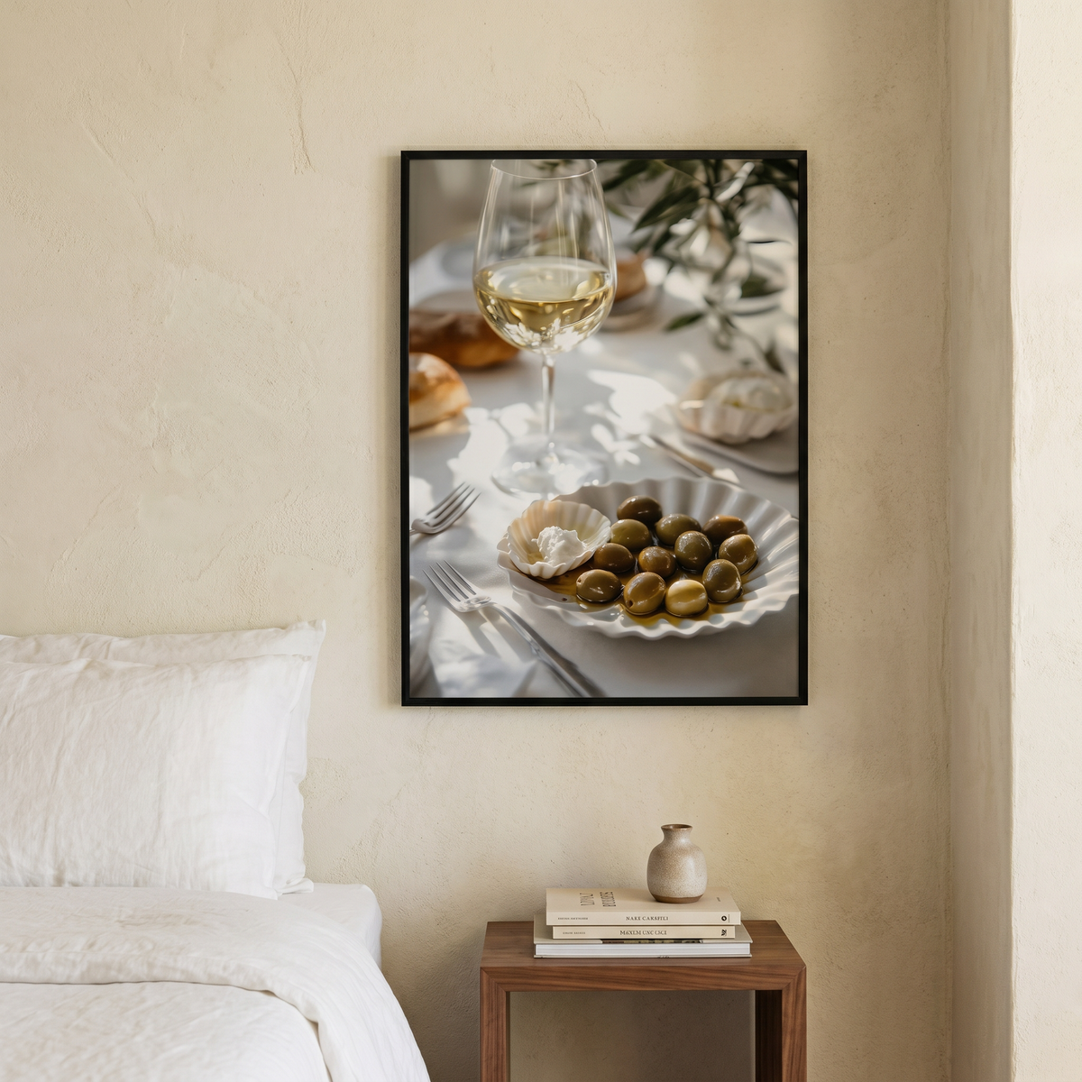 Affiche Table Méditerranéenne aux Olives