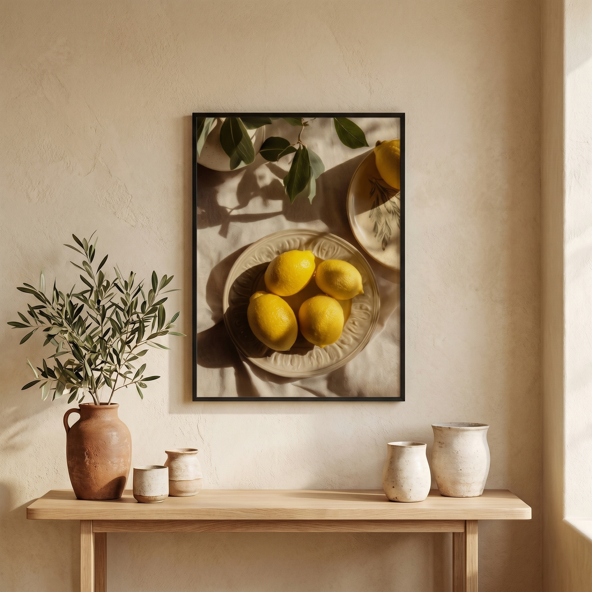 Affiche Coupelle de Citrons au Soleil