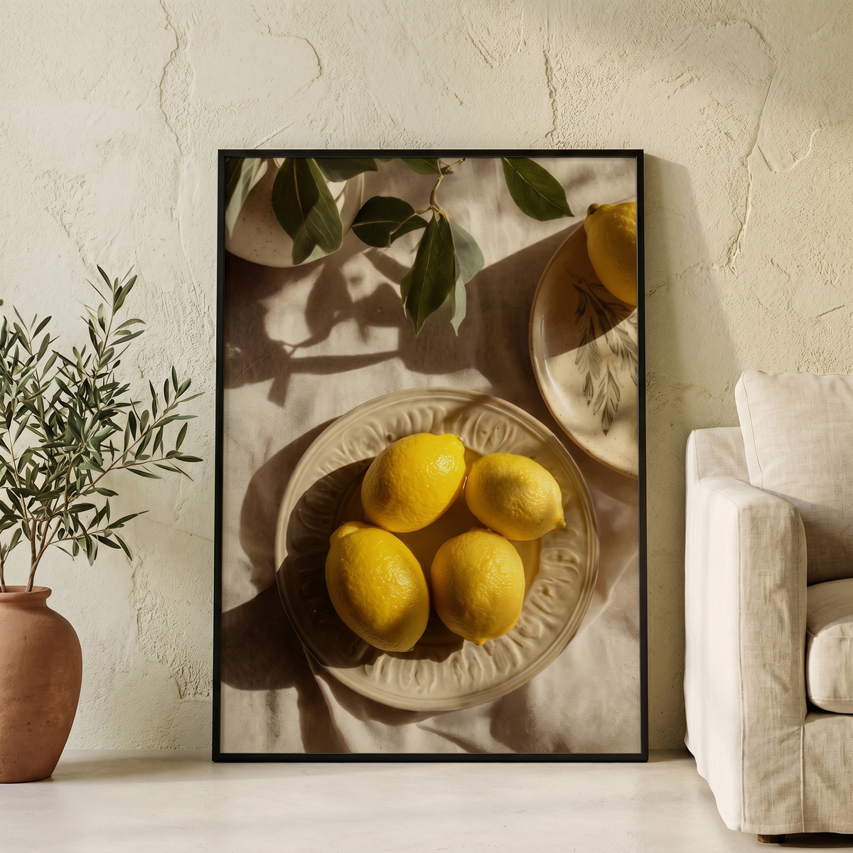 Affiche Coupelle de Citrons au Soleil