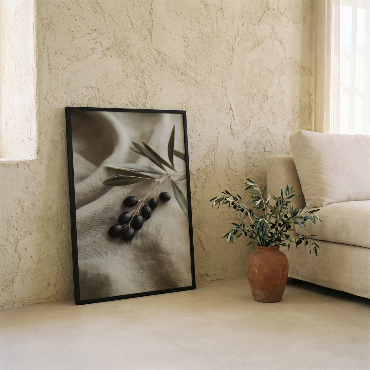 Affiche Nature Morte au Rameau d'Olives