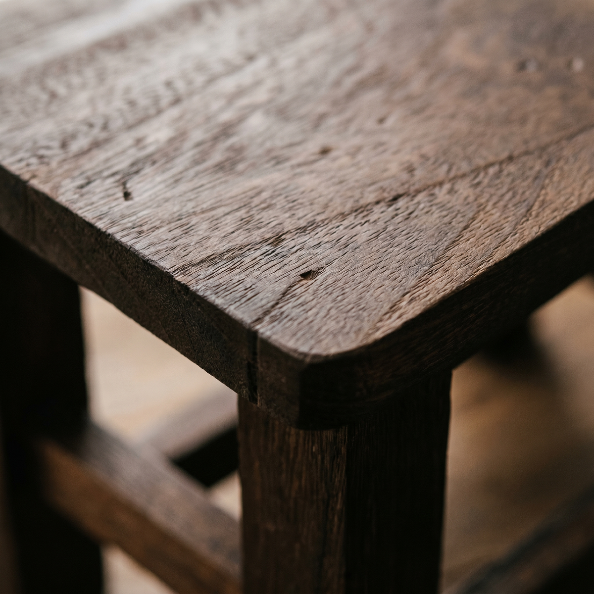 Tabouret Marchepied en Bois Massif