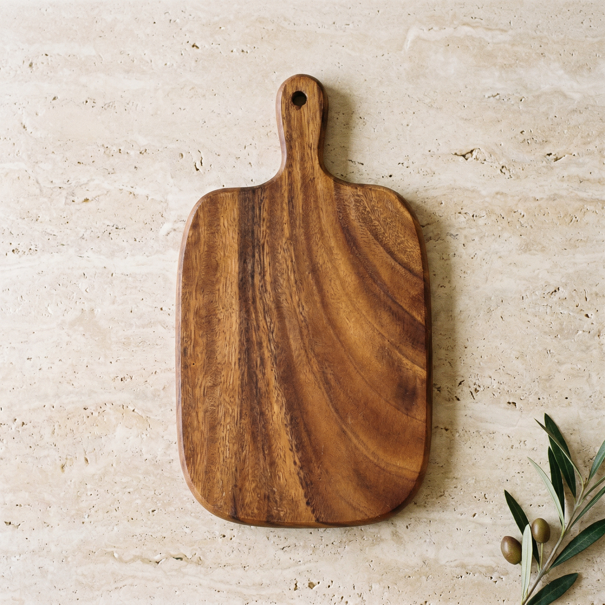 Planche de Service en Bois à Manche