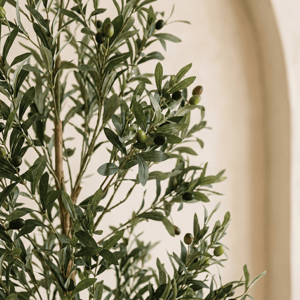 Ulivo artificiale mediterraneo con tronco effetto legno 180 cm