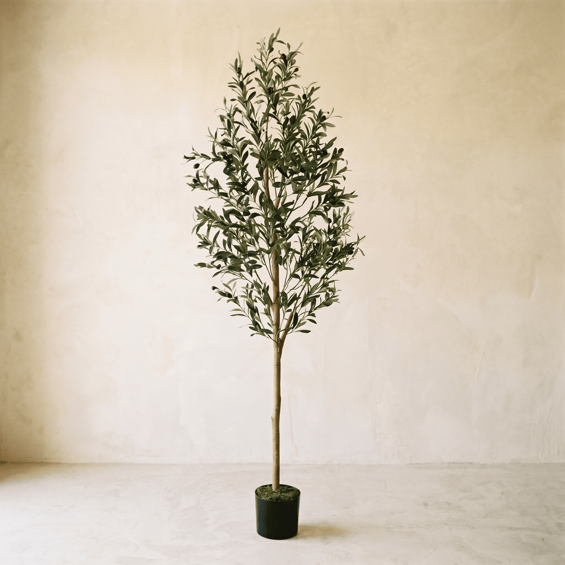 Ulivo artificiale mediterraneo con tronco effetto legno 180 cm