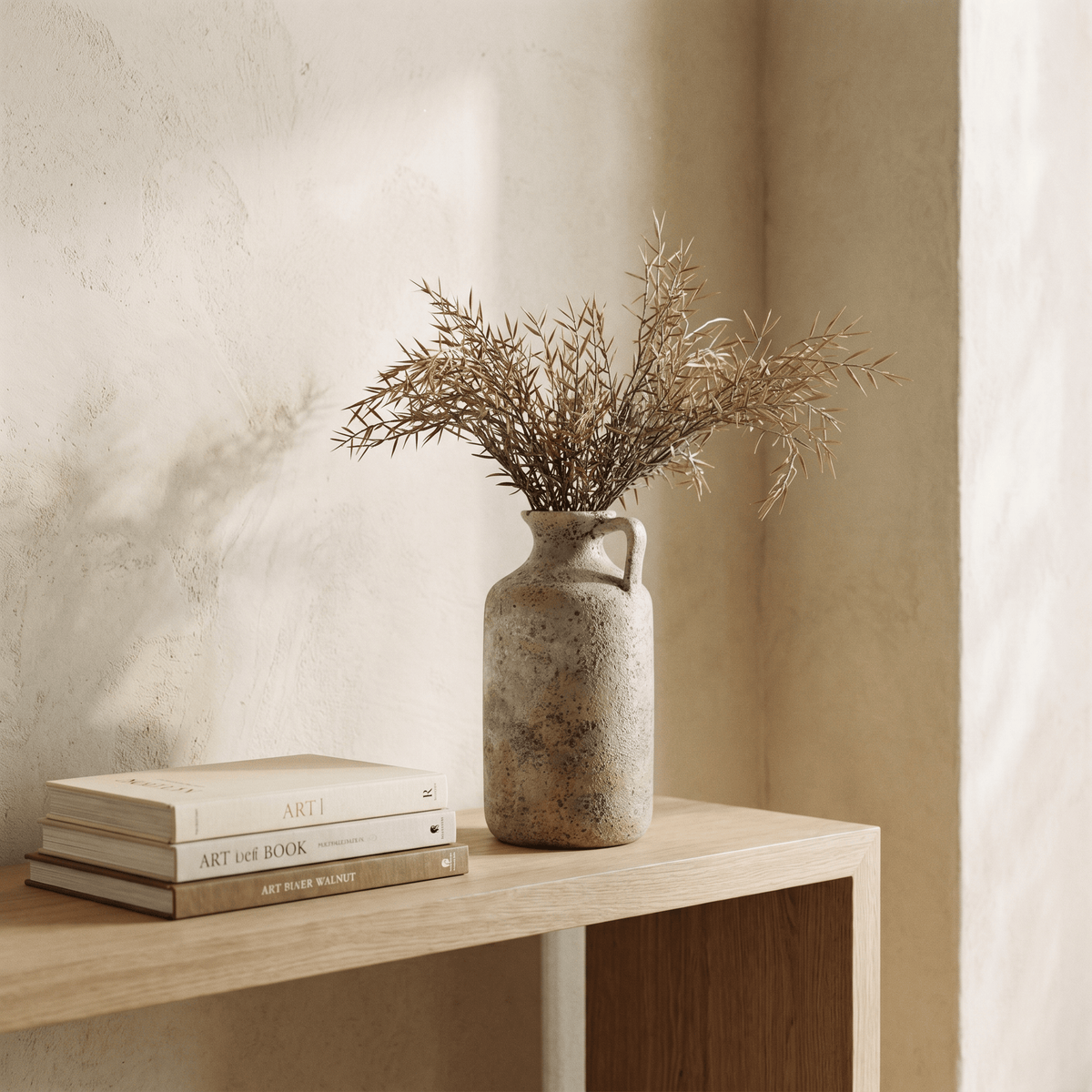 Vaso brocca con manico in terracotta